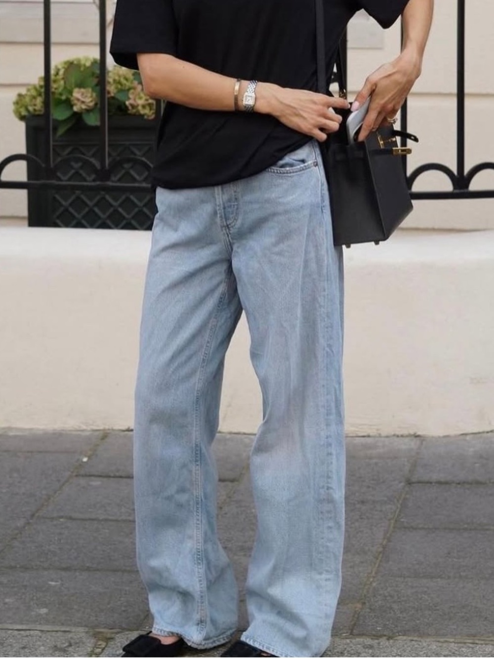Agolde Low Slung Baggy Jeans in Void - Picture 3 of 7